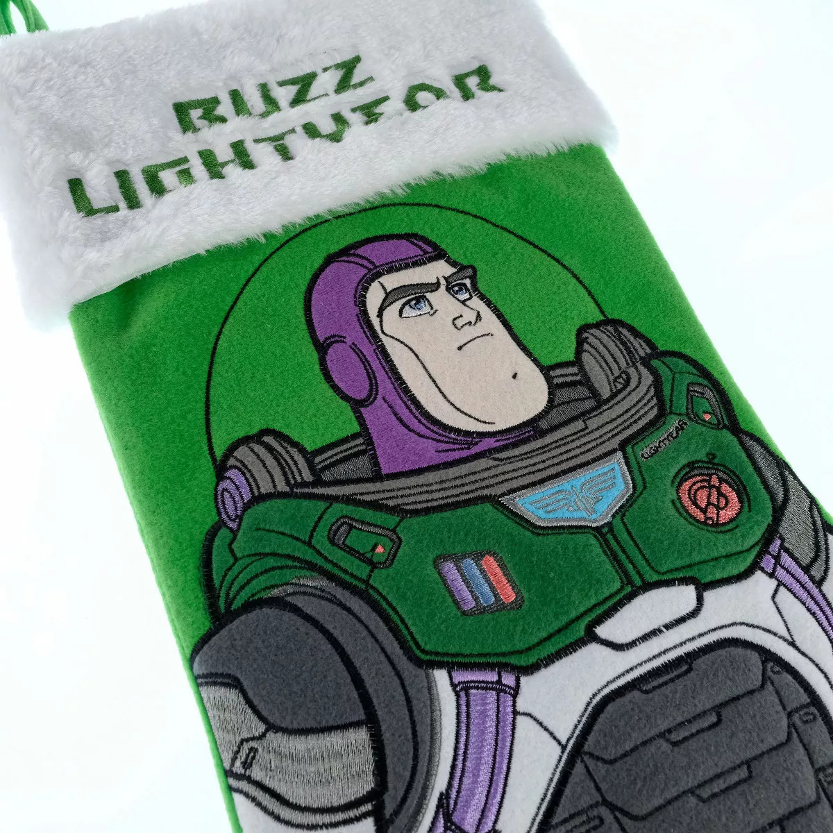 Buzz Lightyear Applique Holiday Stocking 20" | Target
