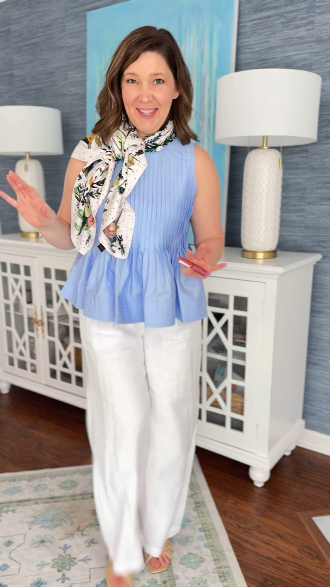 Blue and white is always right and this find is so preppy, cute and versatile for spring! 

AlwaysAgnes wearing a medium. TTS!

#LTKootd #LTKOver40