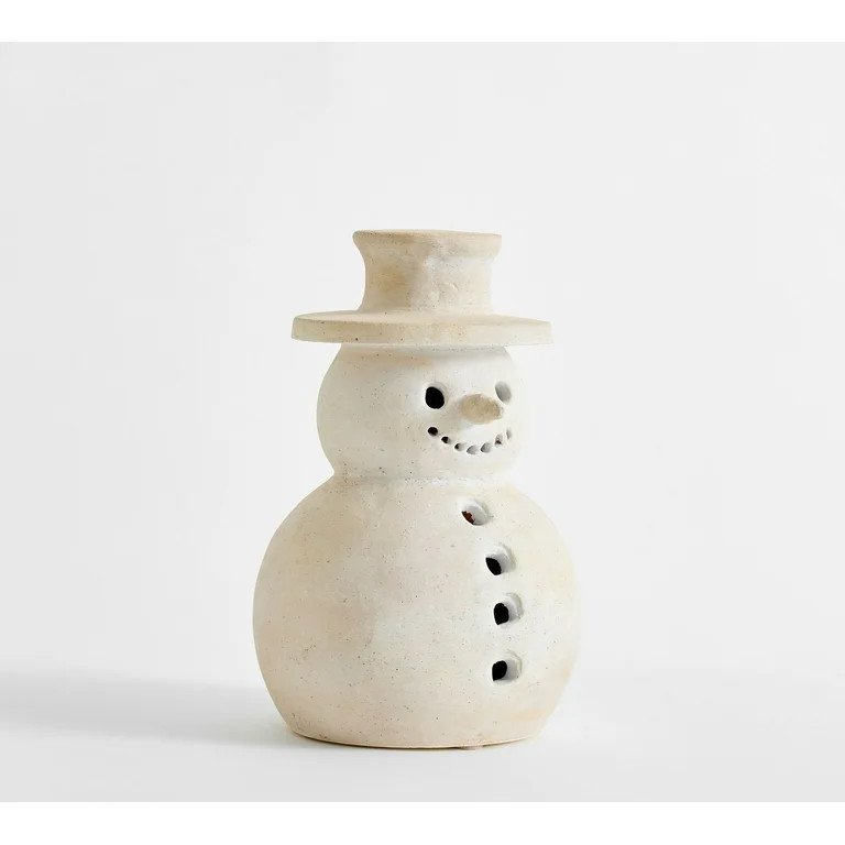 Christmas Snowman Figurine Decoration - 8 Inch Tall Holiday Snowman Statue, Festive Winter Charac... | Walmart (US)