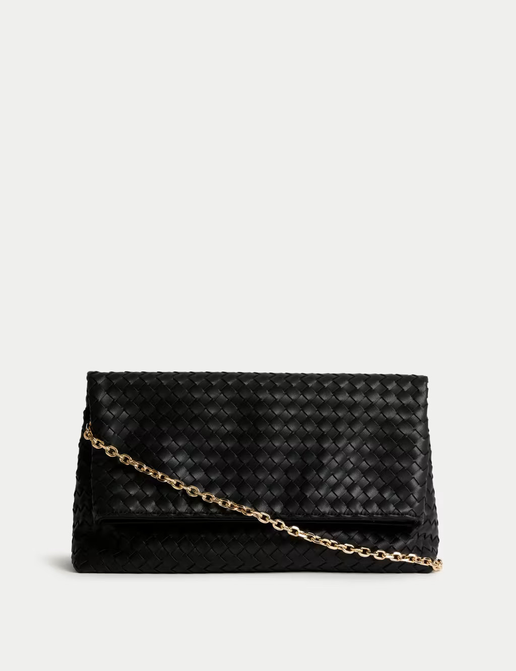 Faux Leather Woven Clutch Bag | Marks & Spencer (UK)