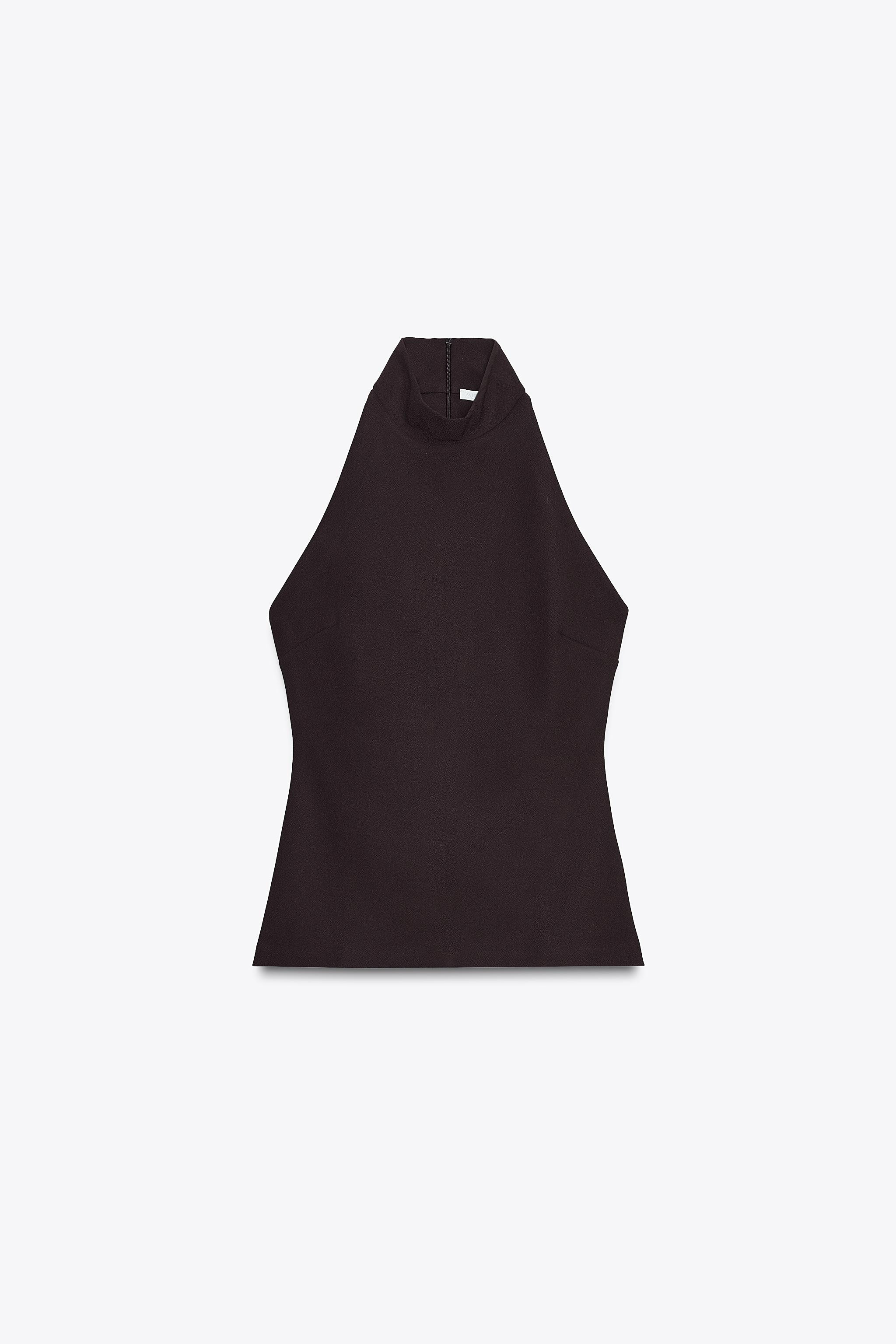 CREPE HALTER TOP | Zara US