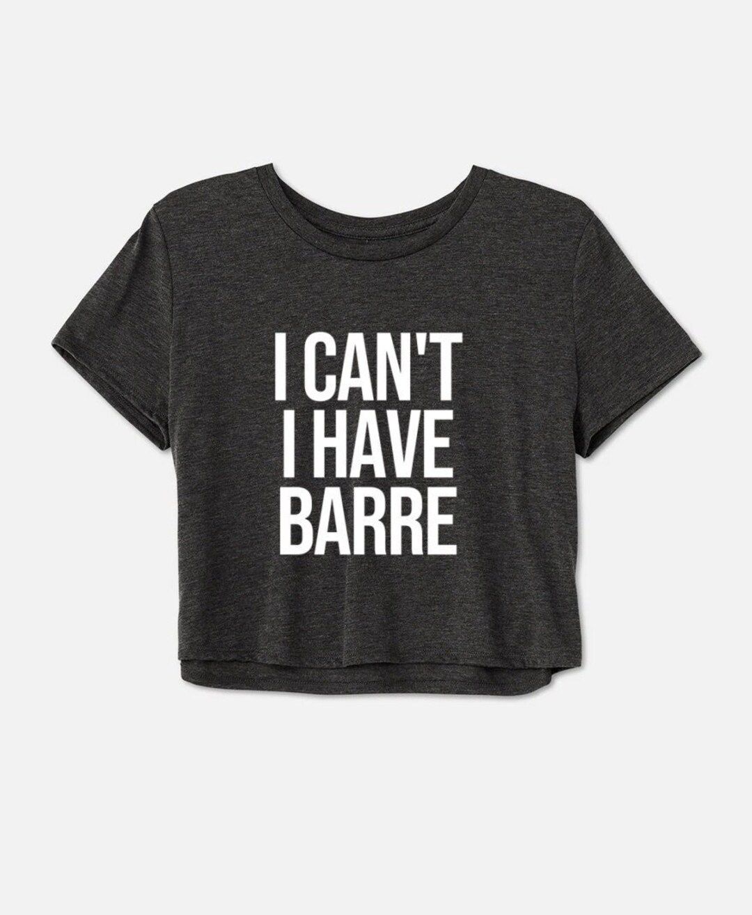 Barre Shirt Barre Crop Top Barre T-shirt Workout Crop - Etsy | Etsy (US)