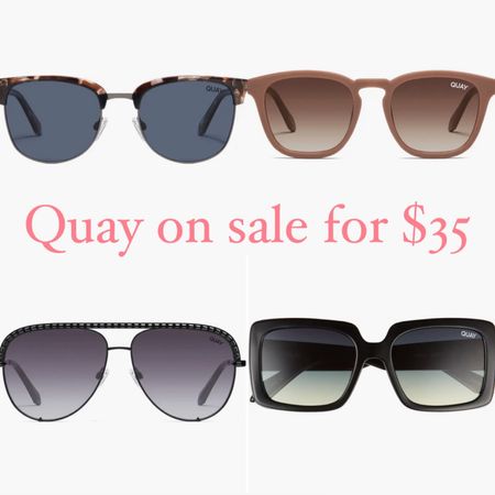 Quay sunglasses on sale for $35 summer, beach, vacation, sunglasses 

#LTKstyletip #LTKfindsunder50 #LTKsalealert