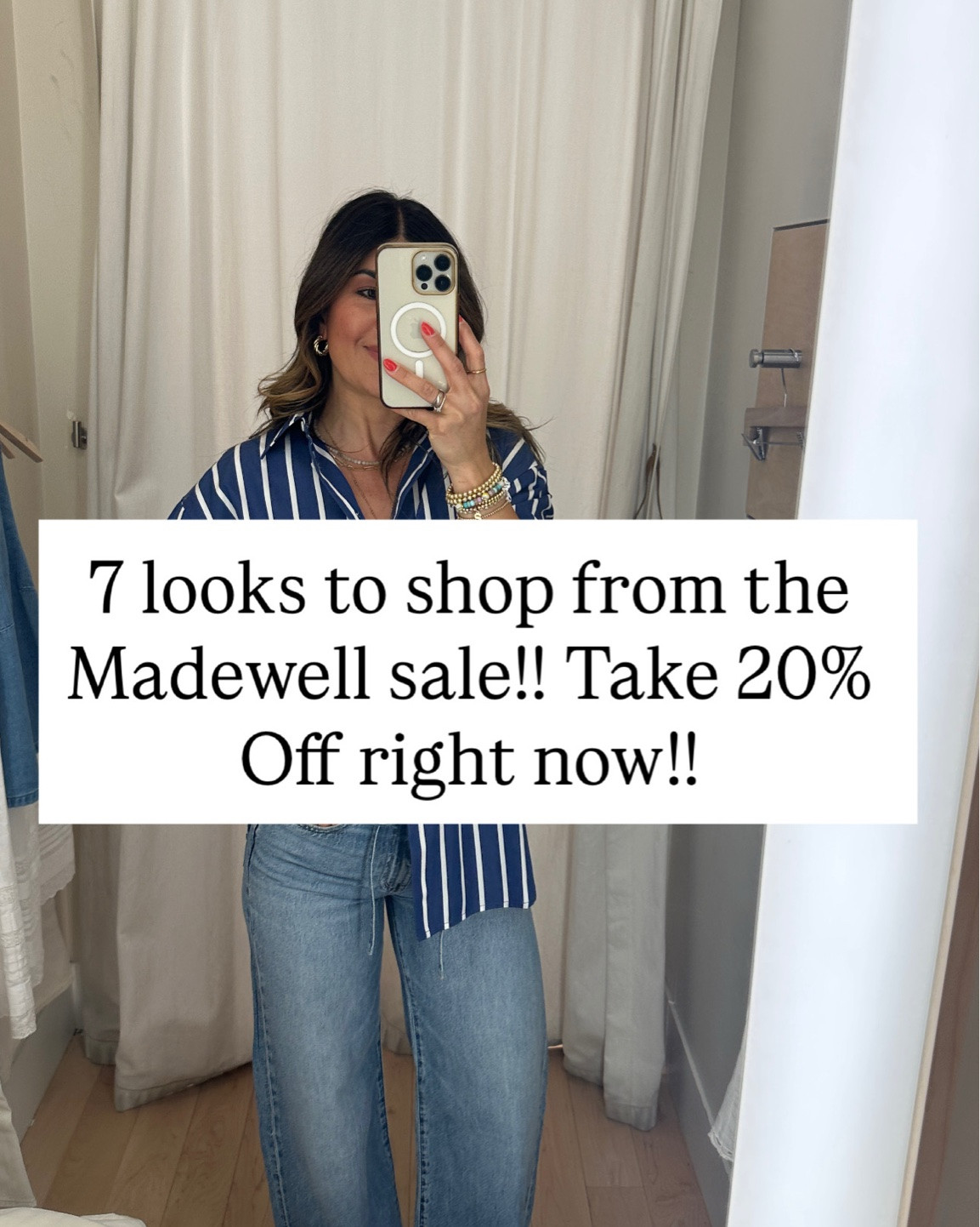 Take 20% off these casual and comfy looks with code LTK20! @Madewell’s airy denim is the best! These jeans are so comfy and flattering! 
Tops size xs
Jeans size 24

#LTKxMadewell #LTKSaleAlert #LTKootd