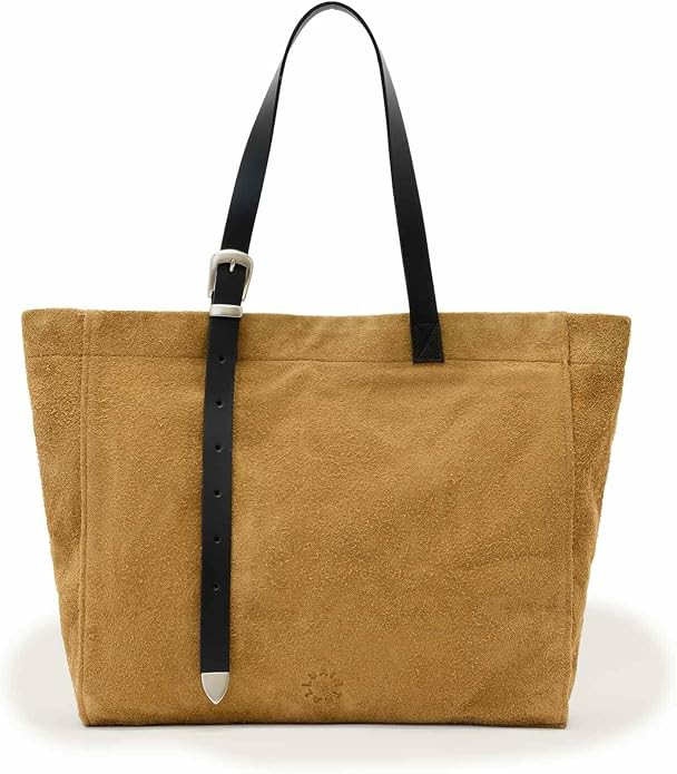 AllSaints Haven Suede Tote Biscuit Brown One Size | Amazon (US)