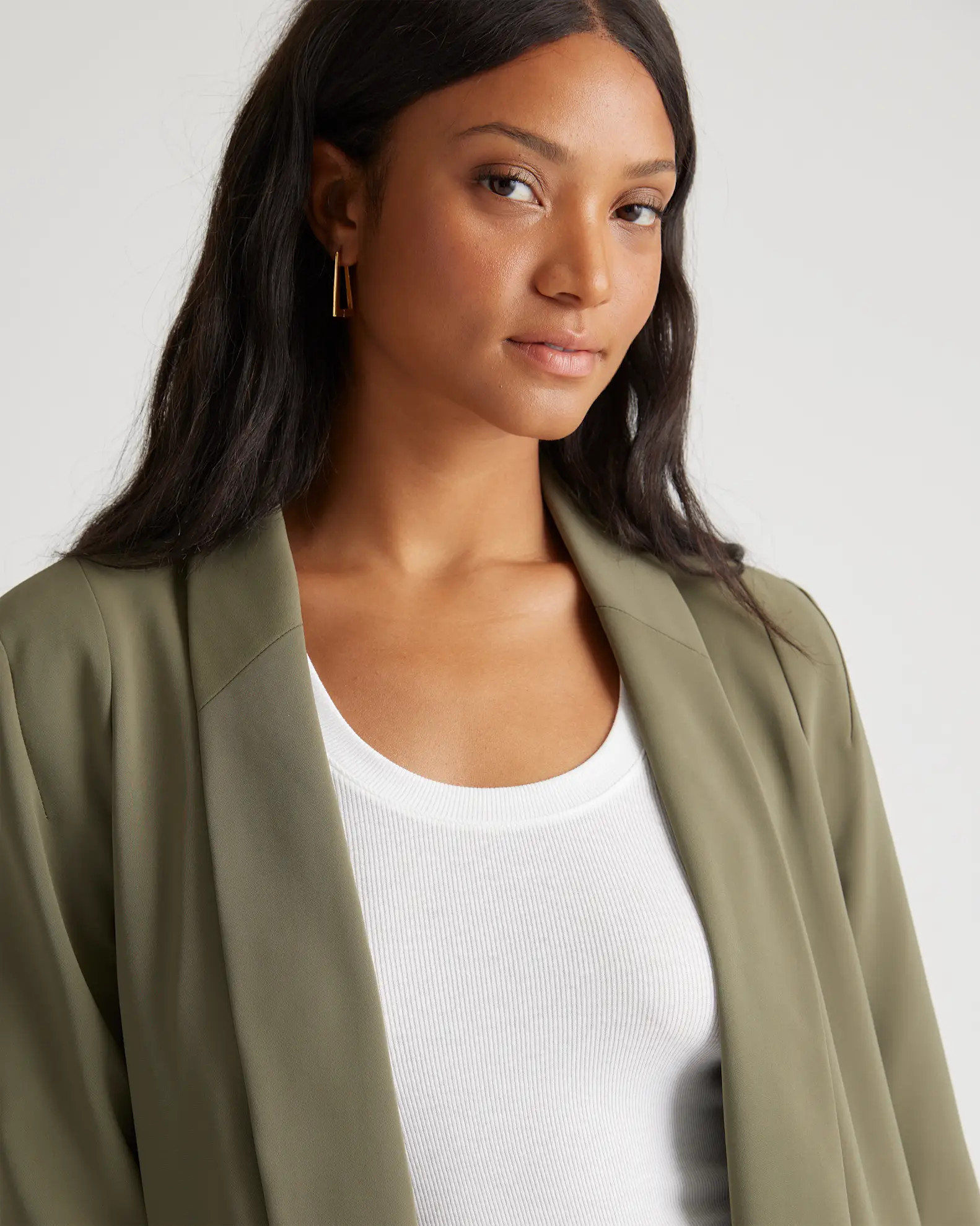 Women's Stretch Crepe Open Blazer | Quince