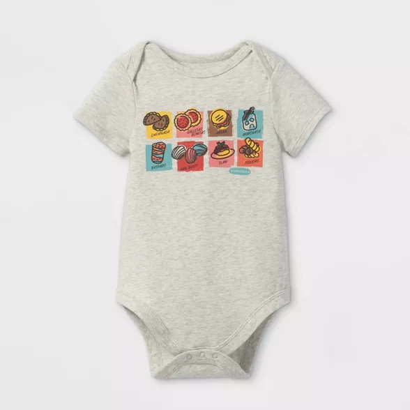Latino Heritage Month Baby Snacks Bodysuit - Light Gray | Target