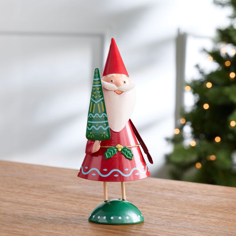 Metal Cone Shaped Santa Claus Decor | World Market