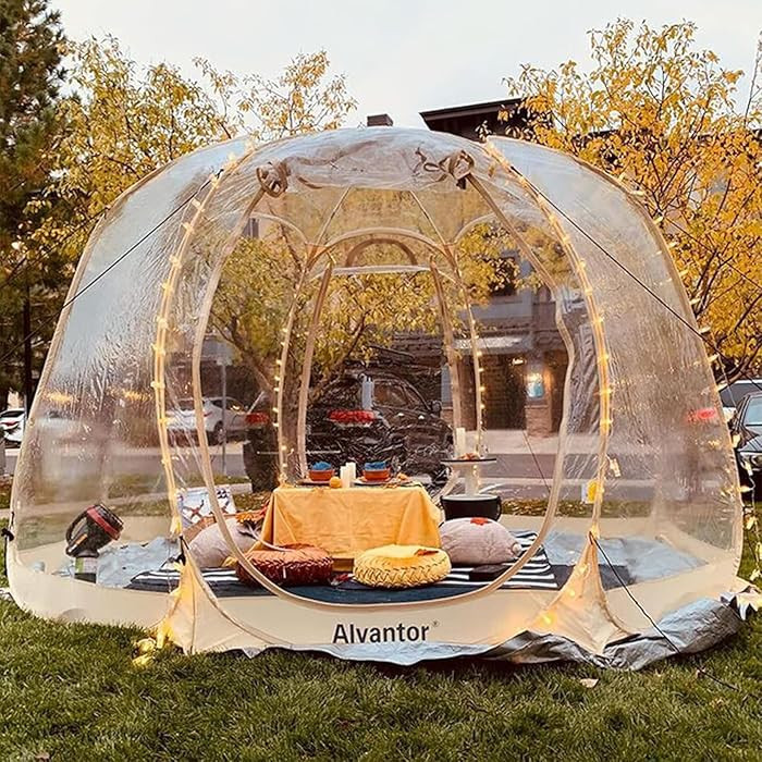 Alvantor Pop Up Bubble Tent - 12’ x 12’ Instant Igloo Tent - 8-10 Person Screen House for Pat... | Amazon (US)
