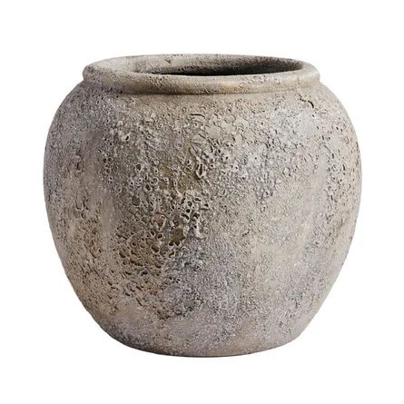 Kaci Gray 9.85'' Indoor / Outdoor Terracotta Table Vase | Wayfair Professional