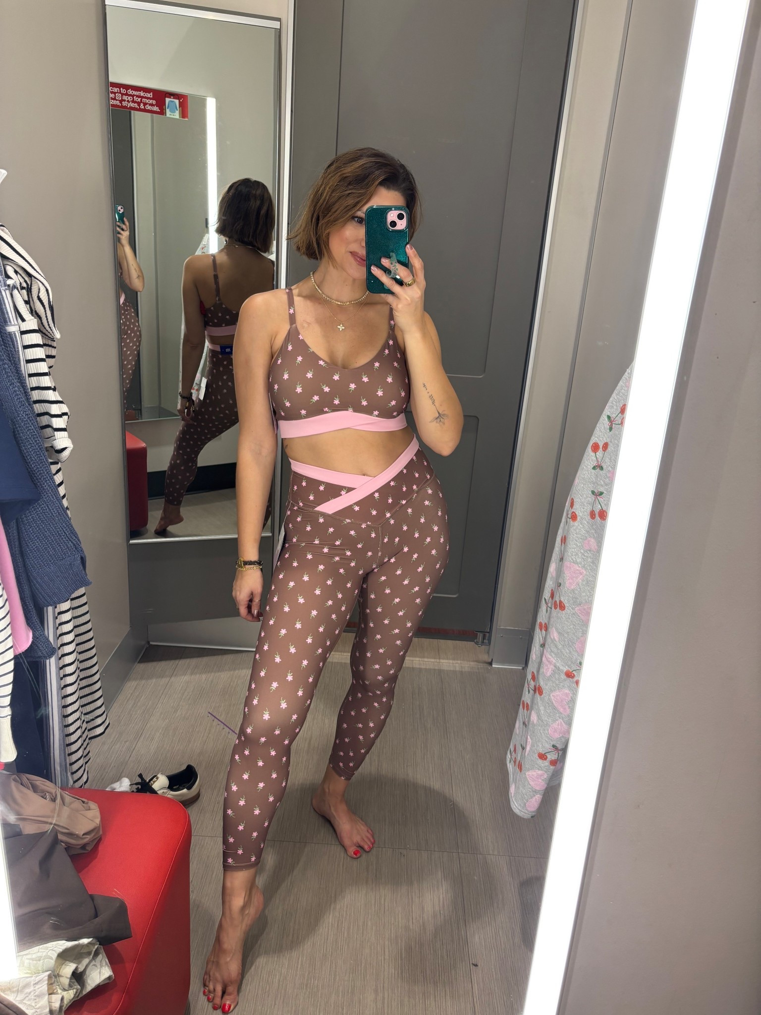 This activewear matching set from Target is so cute! I love the brown and pink combo with the floral print design. The crossover detail on the sports bra and leggings are also really flattering!

#LTKActive #LTKootd #LTKFindsUnder50