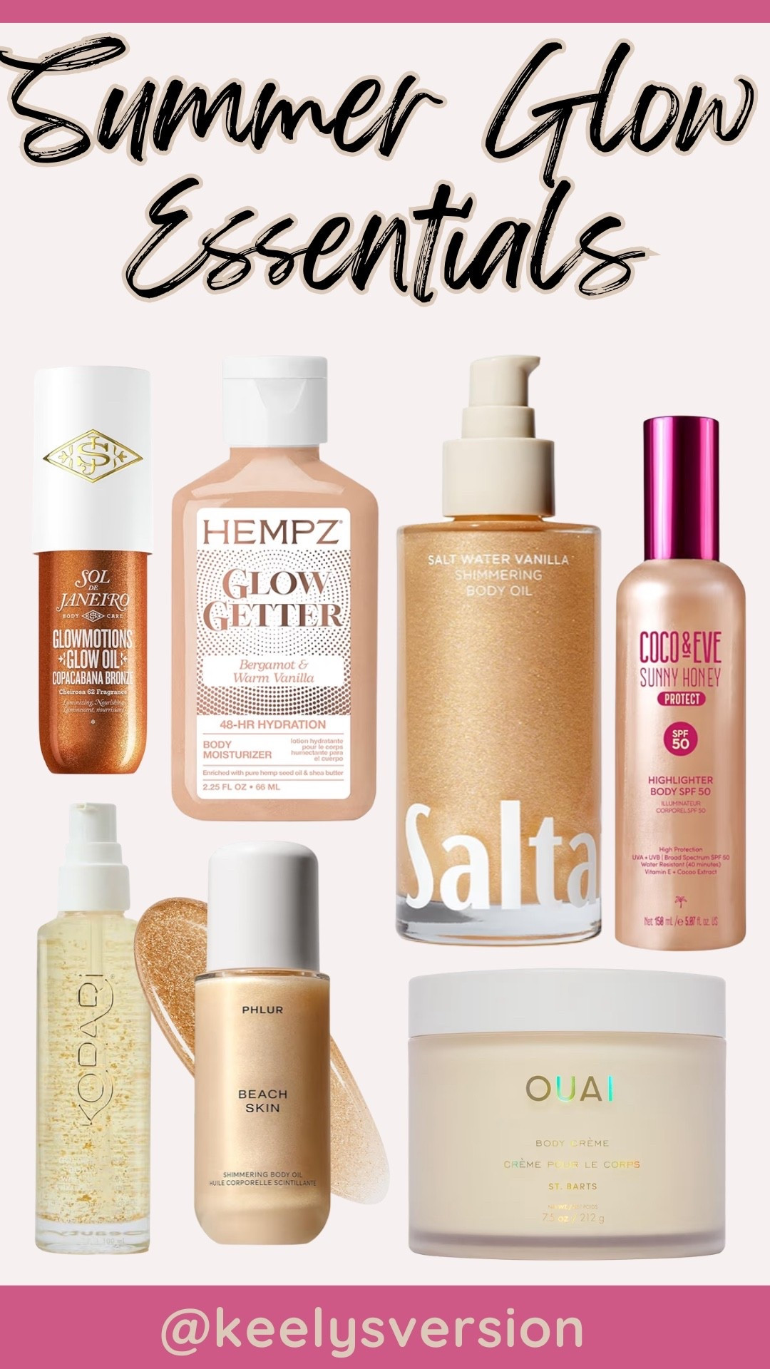 Summer body glow essentials 🙌🏻

#bodyglow

#LTKSwim #LTKTravel #LTKBeauty