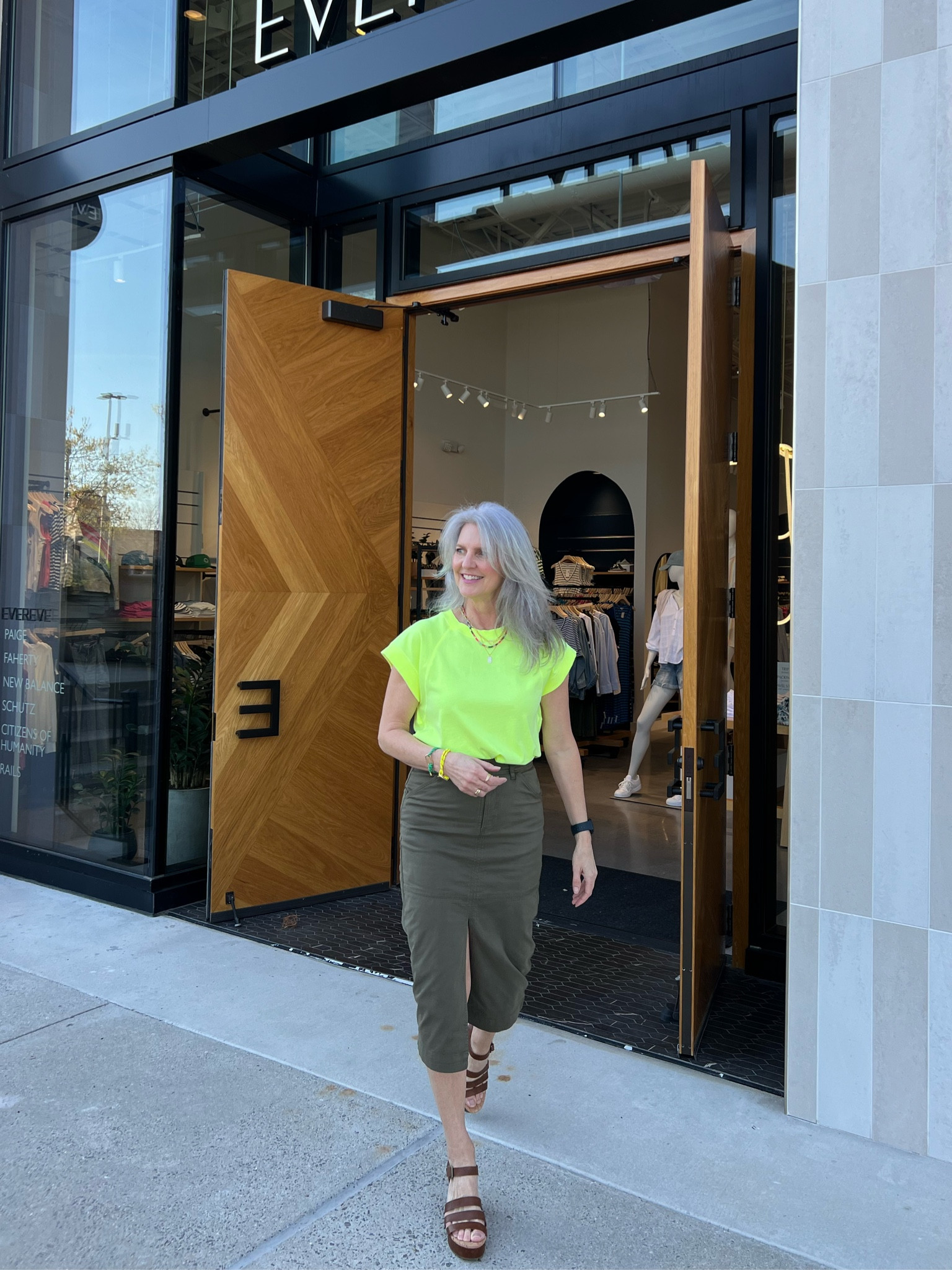 Head to toe Evereve. My top is available in white, black and pink (this color wasn’t available online and I’m wearing a small). My skirt is TTS or maybe size down one… I feel like I can go between 2 sizes so I tried the smaller and it fit perfectly. For the jewelry I’m wearing a few Evereve pieces and a few Gorjana pieces. 

Evereve, evereve style, utility skirt, sanctuary, kork ease, midi skirt, tshirt, sandals


#LTKfindsunder100 #LTKfindsunder50 #LTKover40