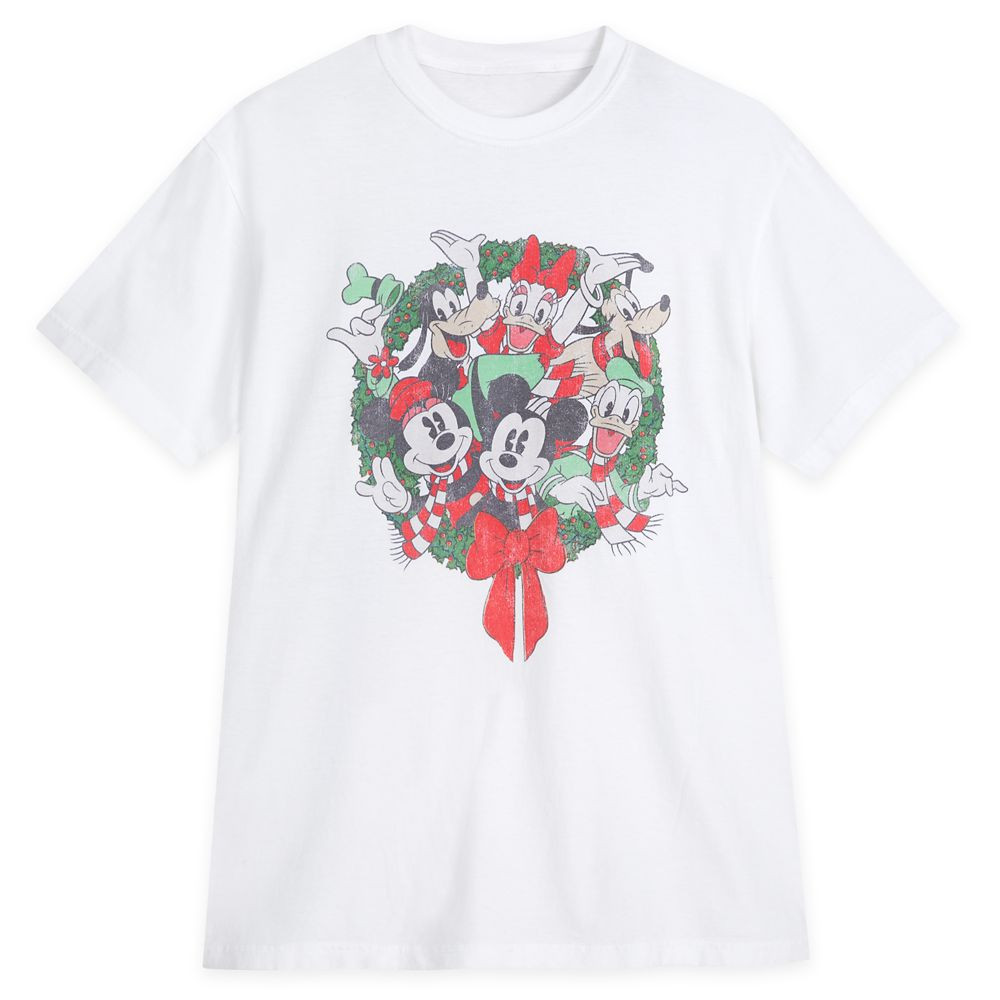 Mickey Mouse and Friends Holiday T-Shirt for Adults | Disney Store