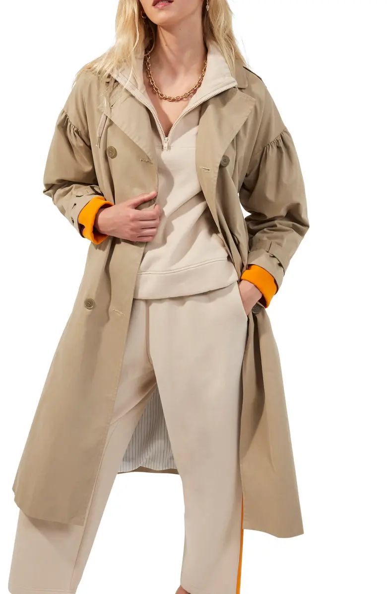 French Connection Anai Double Breasted Trench Coat | Nordstrom | Nordstrom
