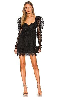 Lovers and Friends Chiara Mini Dress in Black from Revolve.com | Revolve Clothing (Global)