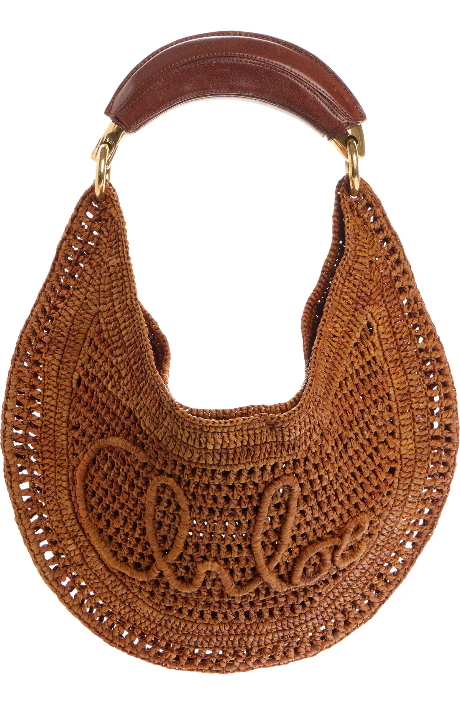 Chloé Summer Banana Crochet Raffia Hobo Bag | Nordstrom | Nordstrom