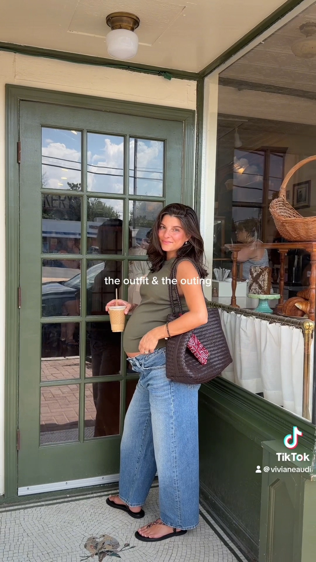 [8/3/26] living in denim, even while pregnant 💙 full outfit is Madewell, linking everything below. Currently wearing size 30 short in barrel-leg jean in solstice wash and medium in ‘90s shell tank (100% cotton!!). Bag is a fav I’ve been using all summer in the color coffee bean styles with the clip-strap pouch.

#LTKxMadewell #LTKPetite #LTKBump