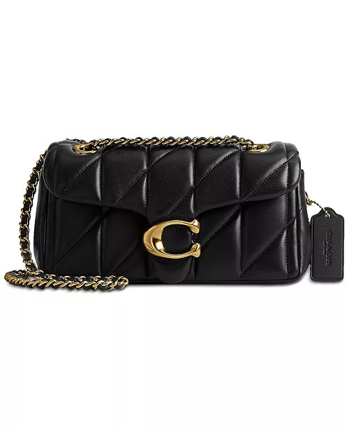 COACH Quilted Leather Tabby Shoulder Bag 20 with Chain - Macy's | Macy's