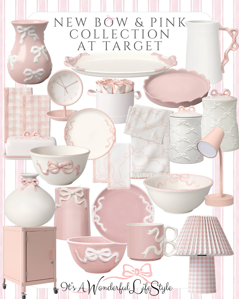 🎀 Bow lovers... this new Target collection is too pretty to pass up! 

If you adore soft pinks, sweet ribbon details, scalloped edges, and cozy, feminine home décor, you're going to fall in love with these new Target finds! From darling mugs and bowls to charming lamps, vases, and kitchen accessories, every piece adds the prettiest touch to your home.

I rounded up my favorite pieces for you, and they're linked in my LTK before they disappear!

🎀 Which piece would you bring home first? The bow mug, gingham lamp, or those gorgeous ribbon canisters? Tell me below! 👇

🛍️ Shop everything in my LTK — link in bio!

"She is far more precious than jewels." — Proverbs 3:15  

 #LTKHome
