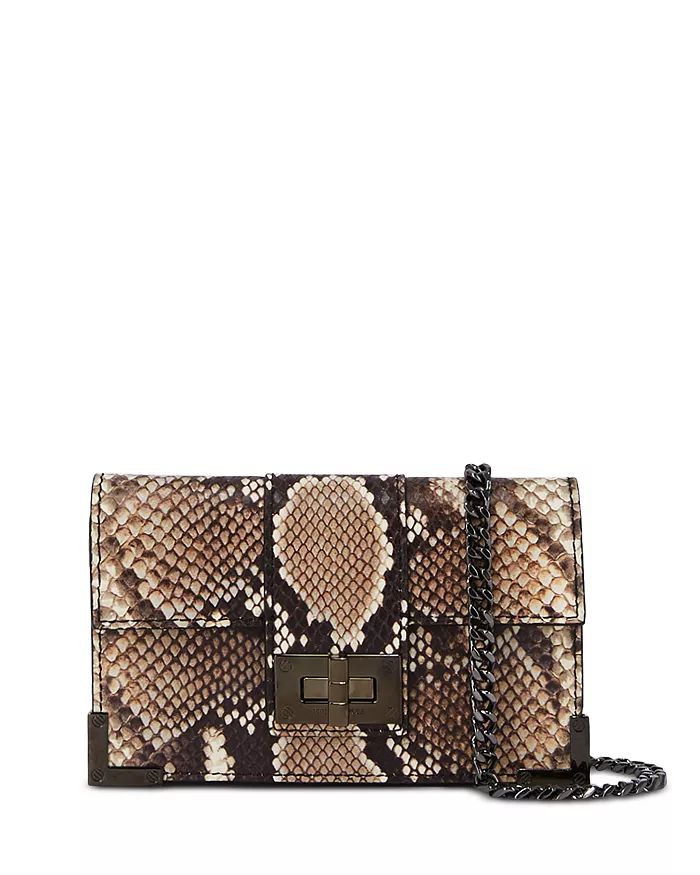 Emily Small Snake Embossed Leather Clutch | Bloomingdale's (US)