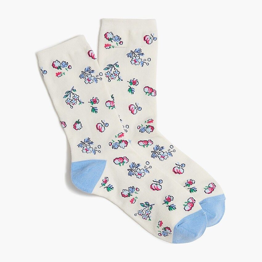 Floral trouser socks | J.Crew Factory