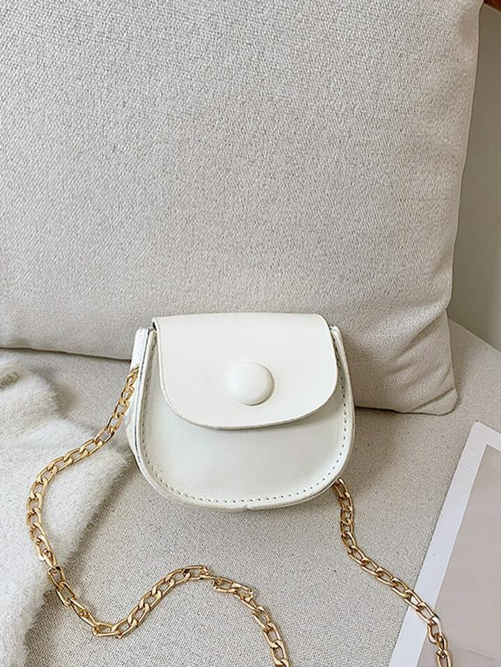 1pc Fashion Kids Children PU Leather Shoulder Bag Lovely Baby Girls Mini Chain Coin Purse Cute Pr... | SHEIN