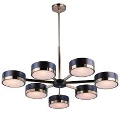 Light Hermena Dante Vii Drum Chandelier with Glass Accents | Wayfair North America