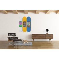 Campbell Soup Cans Pop Art - 3-Piece Skateboard Wall, Campbells Decor Andy Warhol Home Office | Etsy (US)