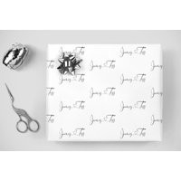 Wedding Wrapping Paper Personalized Gift Wrap Bride & Groom Name, Bridal Shower Wrap | Etsy (US)
