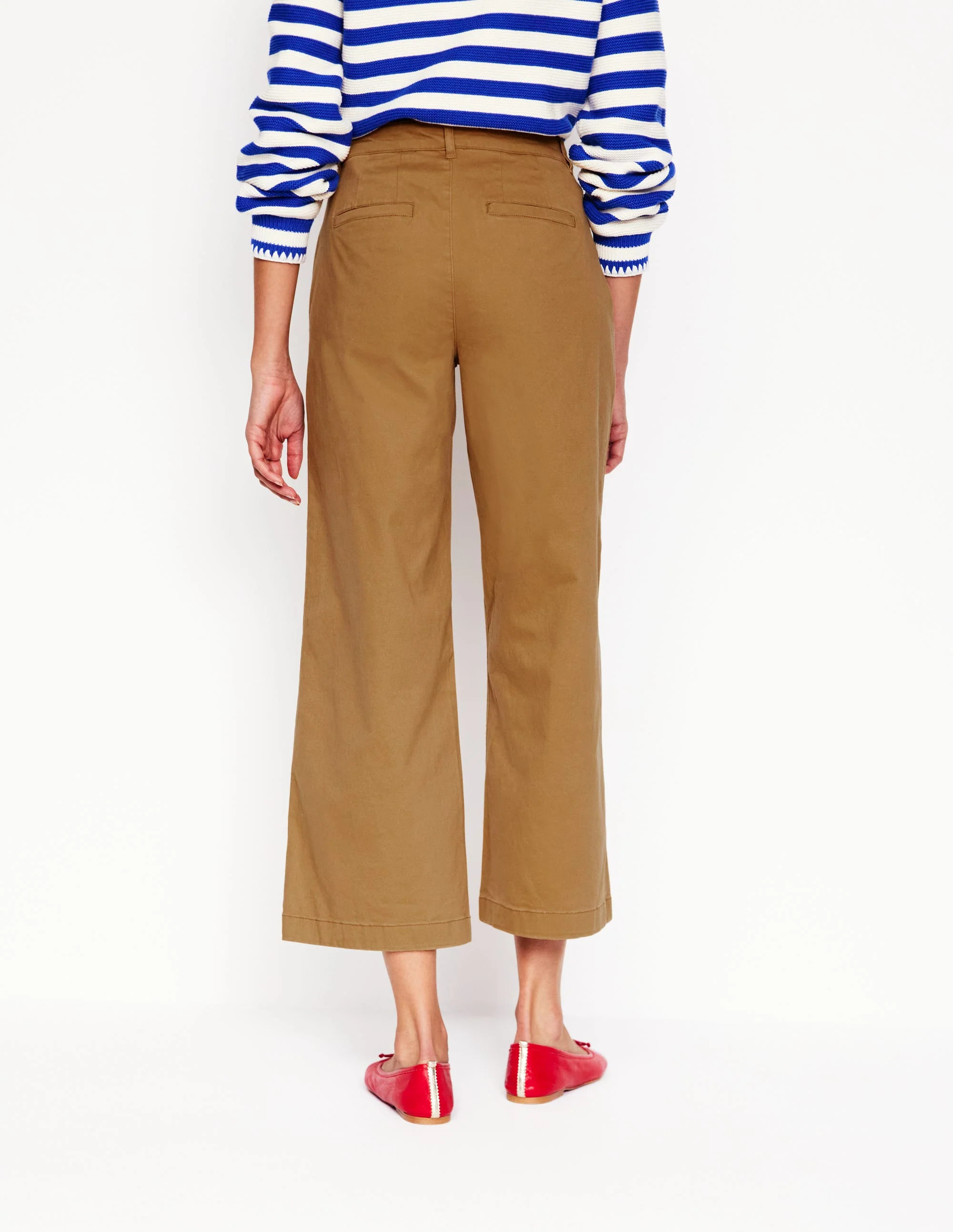 Barnsbury Crop Chino Trousers-Hazelnut Brown | Boden UK
