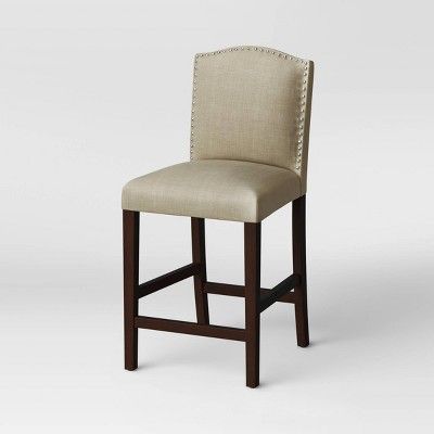 Camelot Nailhead Trim Counter Height Barstool - Threshold™ | Target