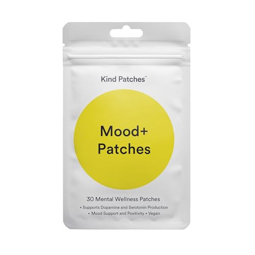 Kind Patches Mood Plus Patches with Mucuna Pruriens, Rhodiola, and Lions Mane Extract - Vegan - 30 Count | Amazon (US)
