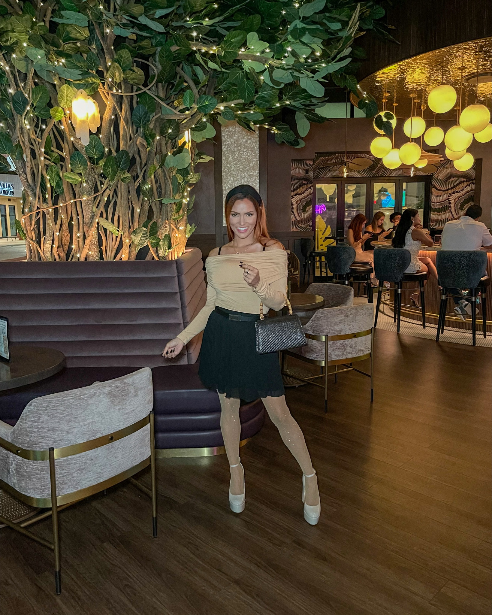 Yelp event at Beeline in Naples. Wearing size small for top and skirt. Everything TTS.