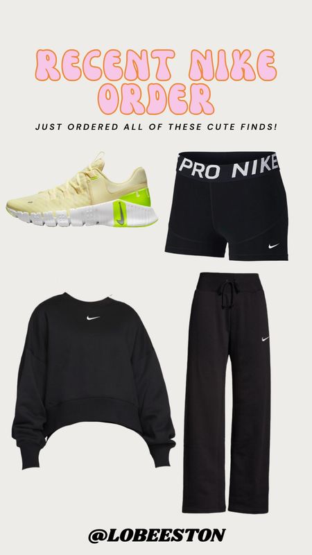 My recent Nike Order! 

Nike sweats, sweat set, matching set, running shoes, Nike shoes, running clothes  