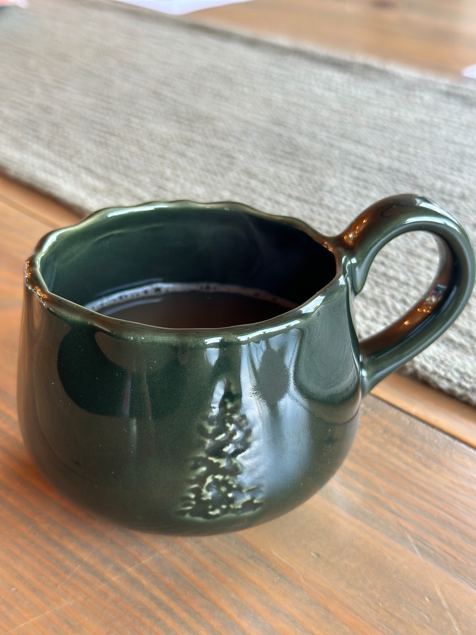 Using my new Hearth and Hand Christmas tree mug this morning! 🎄🤩 it’s so pretty !! 
#hearthandhand #magnolia #target #mug #christmas #christmasmug #christmastreemug 

#LTKHoliday #LTKHome #LTKSeasonal