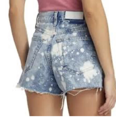 Re/done splash 70’s high rise denim short retro boho casual size 26 NWT | eBay US