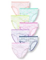 Girls Days Of The Week Glitter Briefs 7-Pack | The Children's Place | The Children's Place