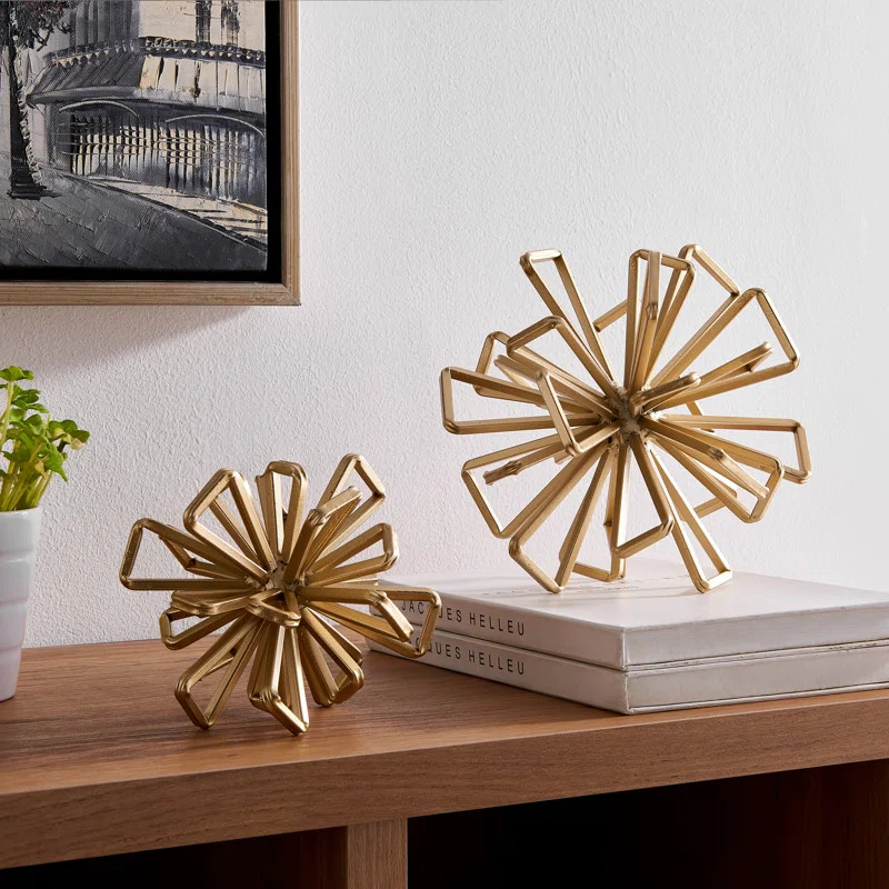 2 Piece Sienna Starburst Sculpture Set | Wayfair North America