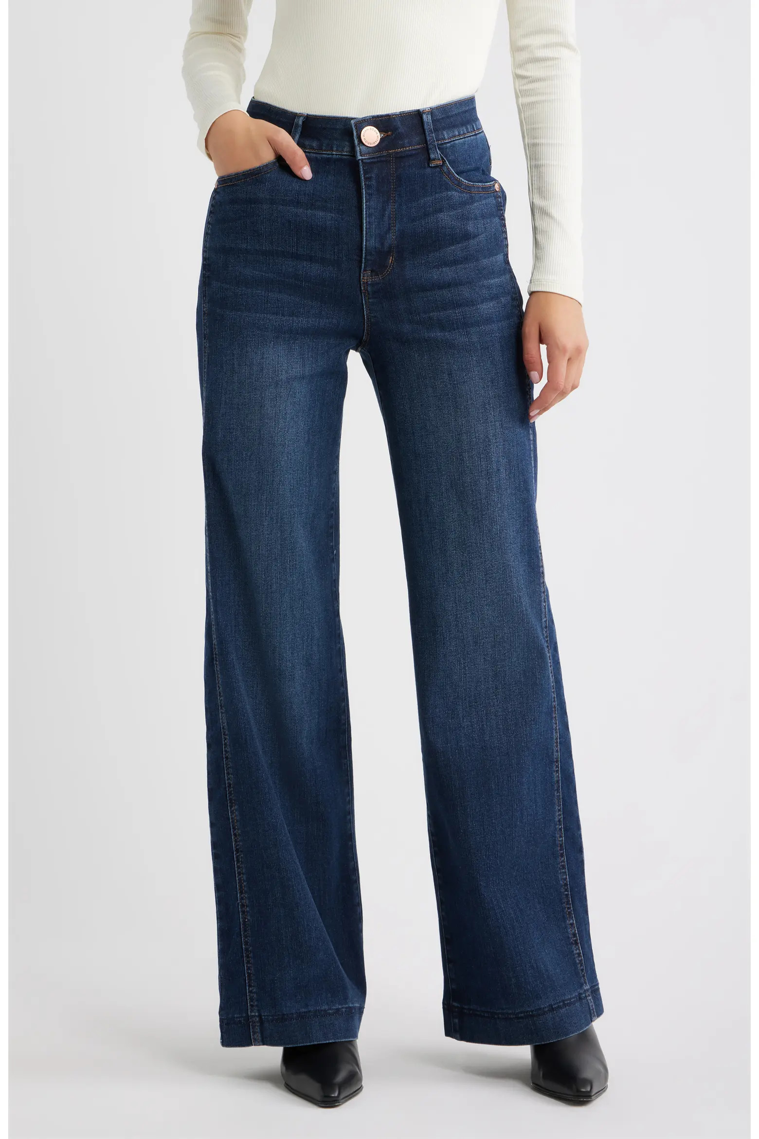 Wit & Wisdom Gracie Skyrise Wide Leg Jeans (Women) | Nordstrom | Nordstrom