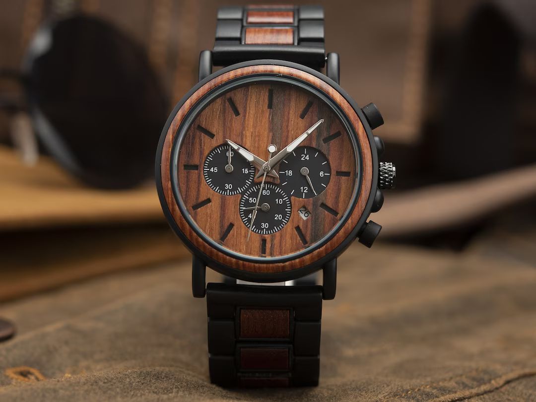 Mens Watch, Wood Watch, Personalized Watch, Engraved Watch, Wooden Watch,Groomsmen Watch, gift fo... | Etsy (US)