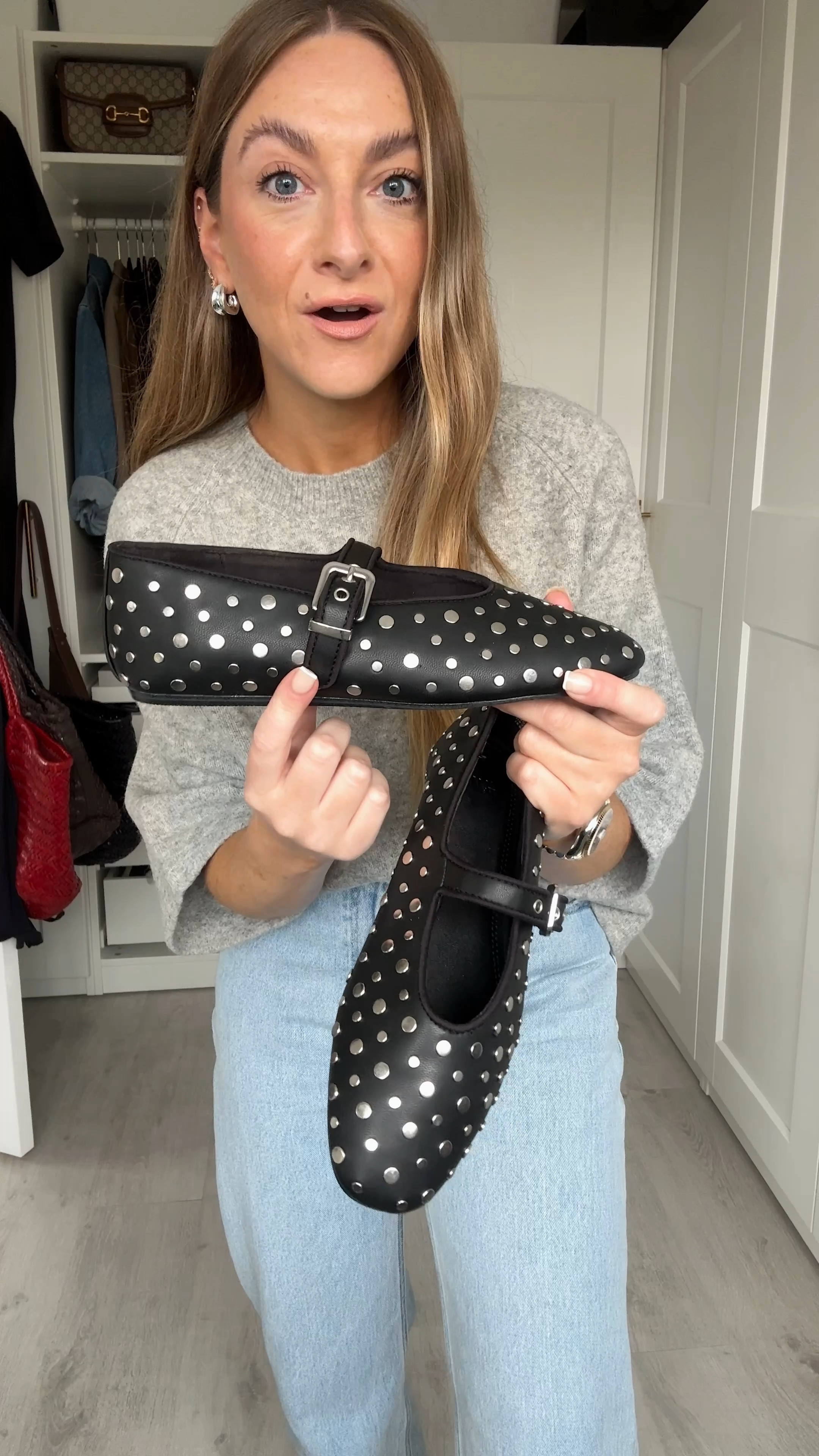 Studded Mary Jane ballet flats under £40! 

True to size- they come in white too! 

#LTKautumn #AugustBrandSpotlight #LTKshoes