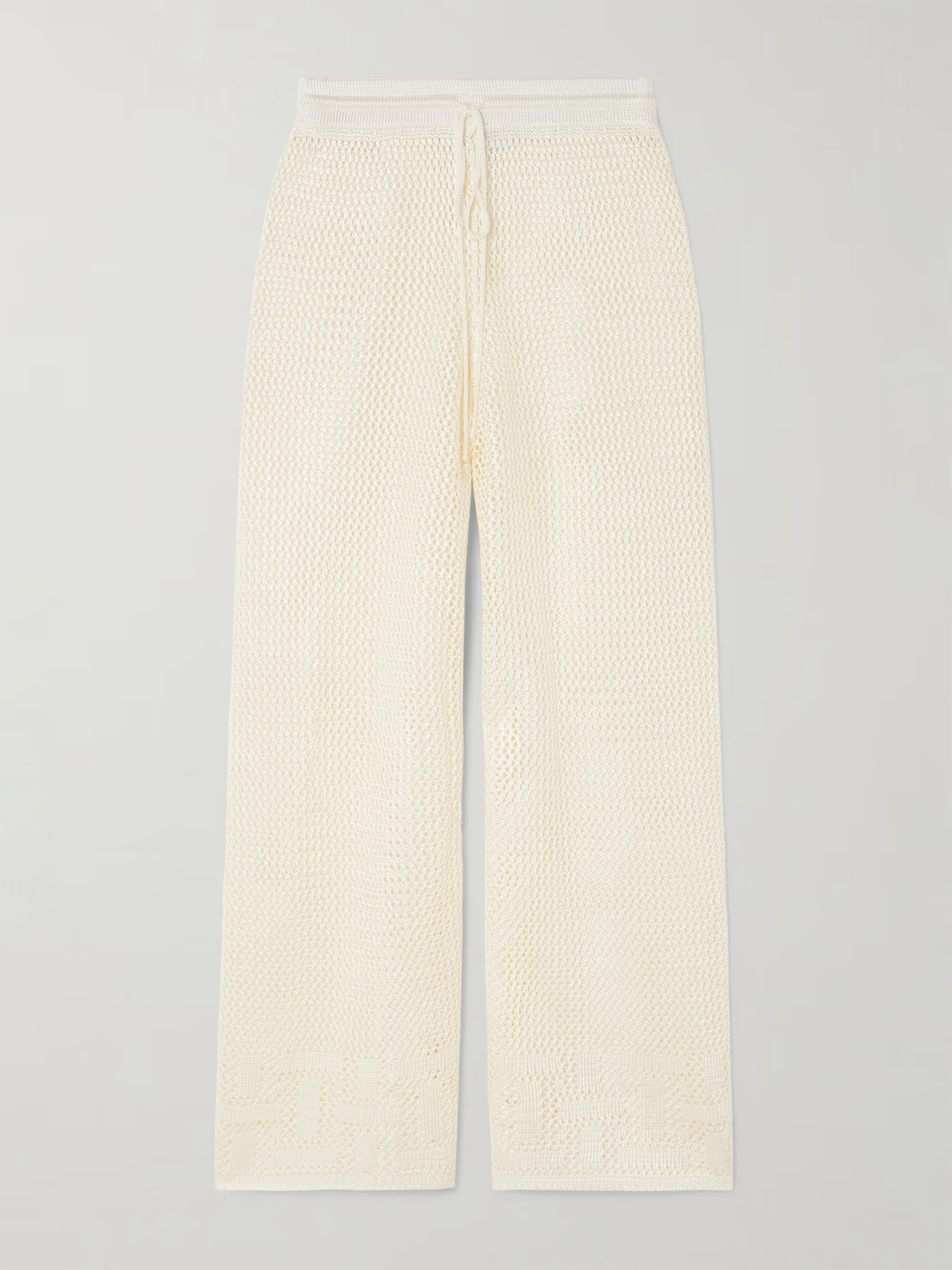 Crocheted wide-leg pants | NET-A-PORTER (UK & EU)
