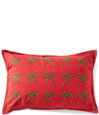 Southern Living Holiday Ribbon Bow Framed Decorative Pillow | Dillard's | Dillard's
