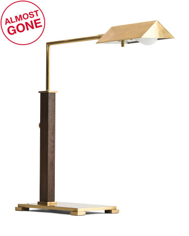 20.5in Lancelot Pivoting Hand Rubbed Finish Desk Lamp | TJ Maxx