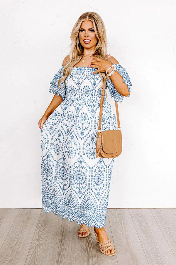 Love The Journey Eyelet Maxi Curves | Impressions Online Boutique