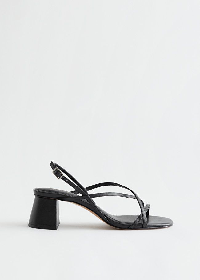 Strappy Block Heel Leather Sandals | & Other Stories (EU + UK)