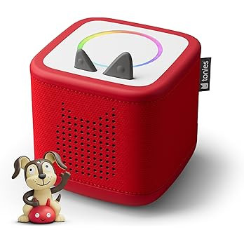 Toniebox 2 Audio Player Starter Set for Kids 1+ with Playtime Puppy - Sunset Red | Amazon (US)