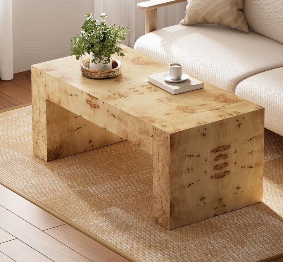 Cutest burlwood table!