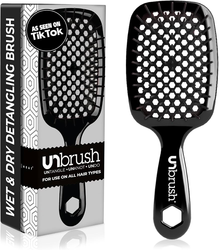 FHI Heat UNbrush Detangling Brush for Pain-Free Brushing on All Wet or Dry Hair Types — Durable... | Amazon (US)